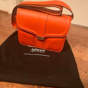 NWT Armani Collezioni orange bag